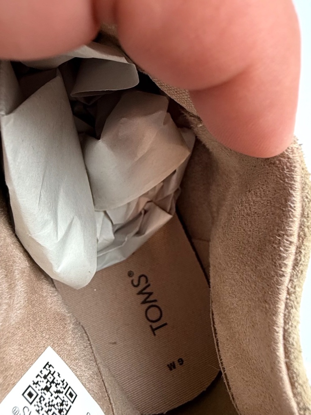 Toms Bryce Suede Slip on Booties Women's Size 9 High Top Tan - Picture 12 of 14